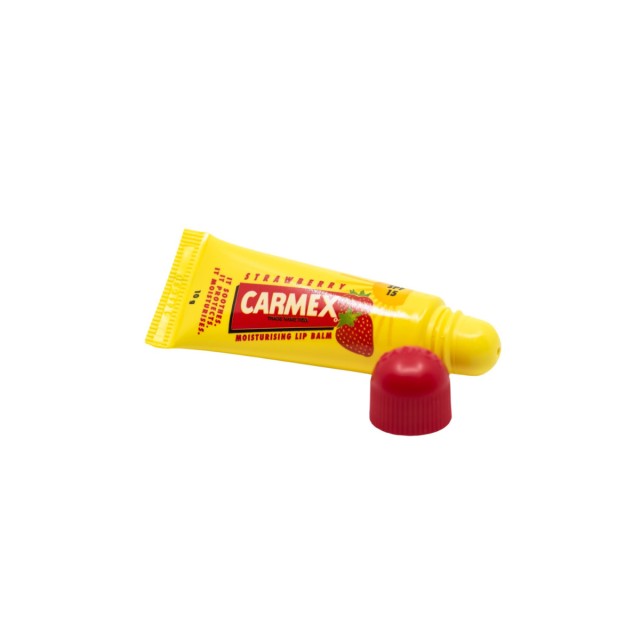 Carmex Tube SPF15 Classic Moisturising Lip Balm Strawberry 10gr