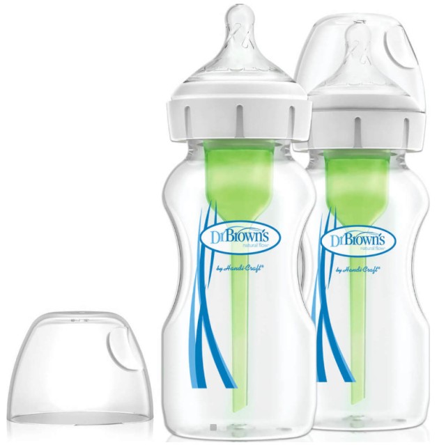Dr. Browns Μπιμπερό γυάλινο Options+ (Φ.Λ.) 270 ml (2 τεμ.)