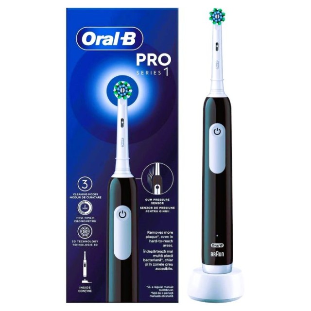 Oral-B Pro Series 1 Cross Action Black 1τμχ