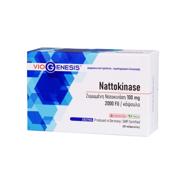 Viogenesis Nattokinase 100mg 30 φυτικές κάψουλες