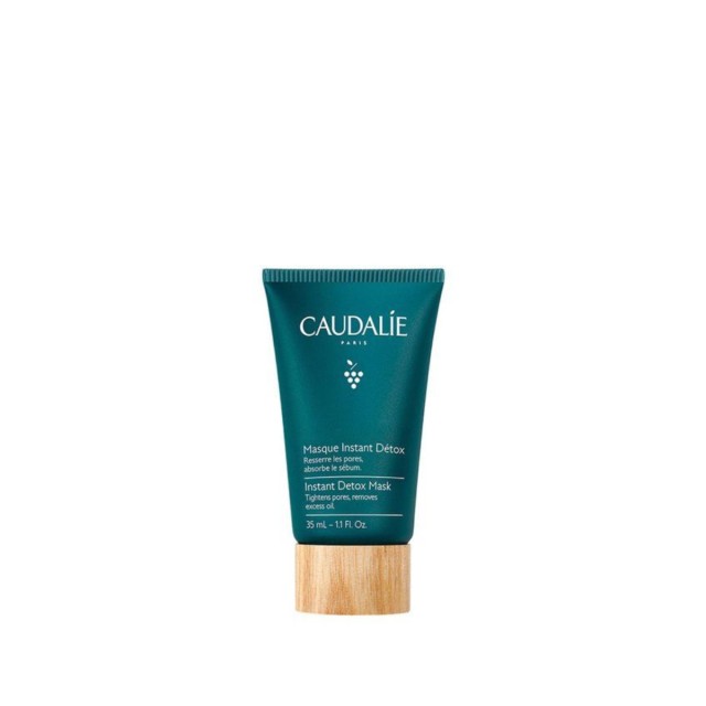 Caudalie Instant Detox Mask Μάσκα Αποτοξίνωσης με Ροζ Άργιλο 35ml