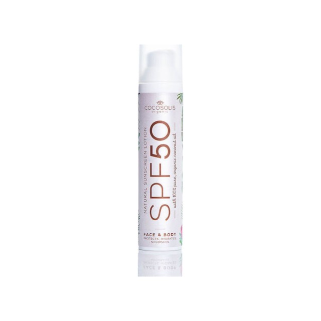 Cocosolis Natural Sunscreen Lotion Mineral Αντηλιακή Λοσιόν Προσώπου και Σώματος SPF50 σε Spray 100ml