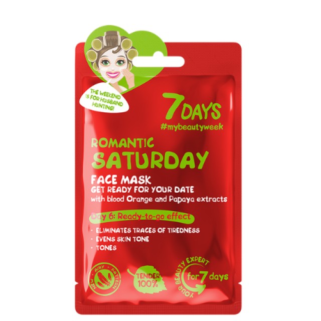 7 DAYS FACE MASK ROMANTIC SATURDAY 28 G