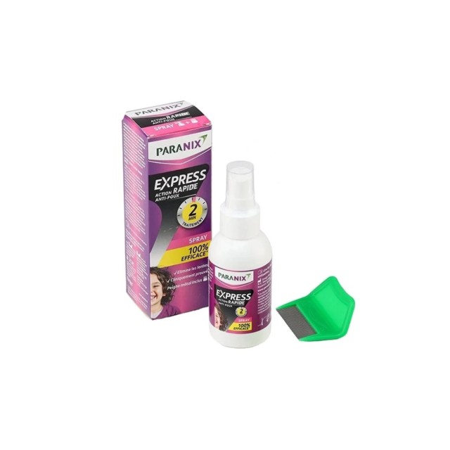 Paranix Express Αντιφθειρικό Spray 95 ml + Κτένα