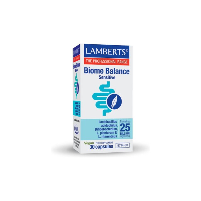 Lamberts Biome Balance Sensitive Συμπλήρωμα με Προβιοτικά 30 κάψουλες