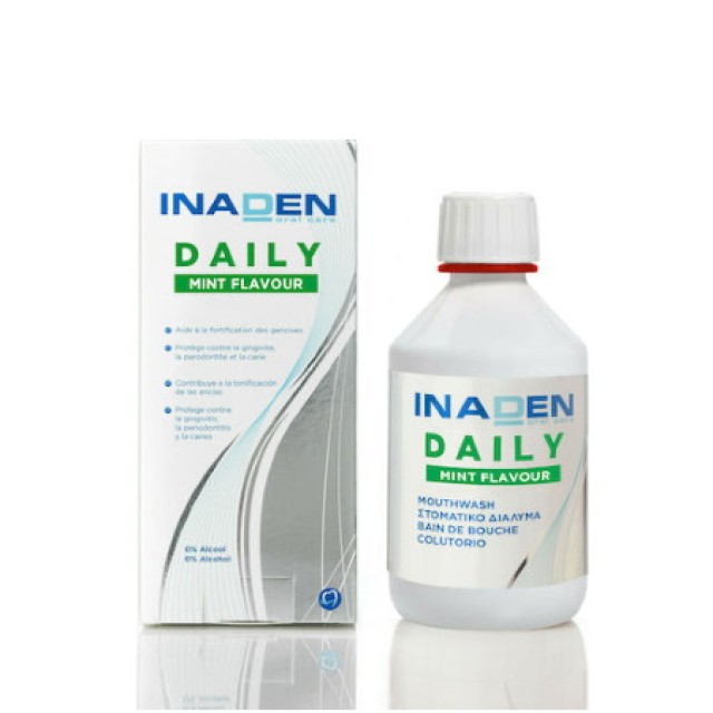 Inaden Mouthwash Daily - Στοματικό Διάλυμα Με Γεύση Μέντα, 500ml