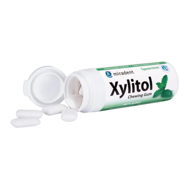 Miradent Xylitol Chewing Gum Spearmint, 30chew. gums