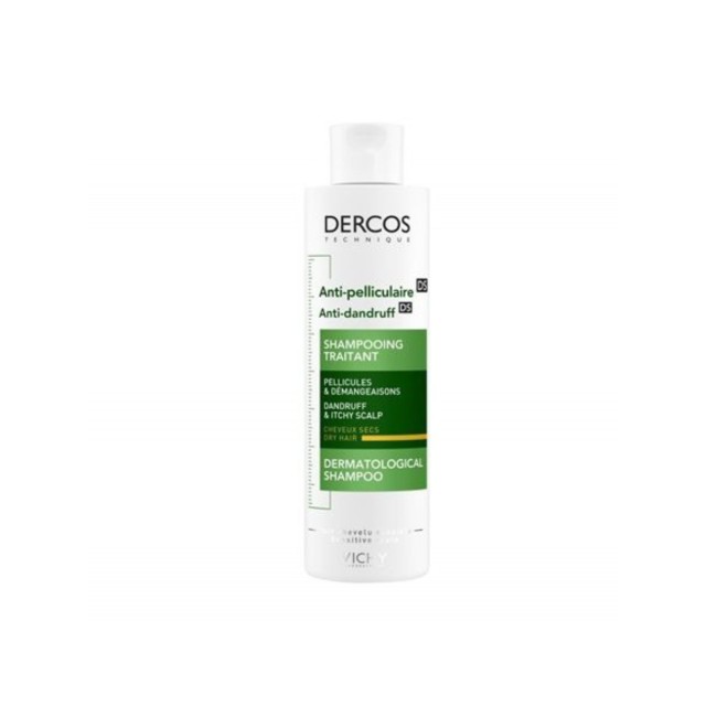 Vichy Dercos Anti Dandruff DS Σαμπουάν Kατά της Πιτυρίδας & της Ξηροδερμίας για Ξηρά Μαλλιά Μαλλιά 200ml