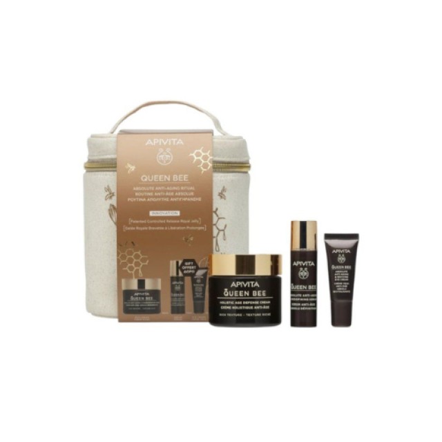 Apivita Promo Queen Bee Absolute Anti-Aging & Regenerating Cream Light Texture 50ml & Redefining Serum 10ml & Δώρο Reviving Eye Cream 5ml