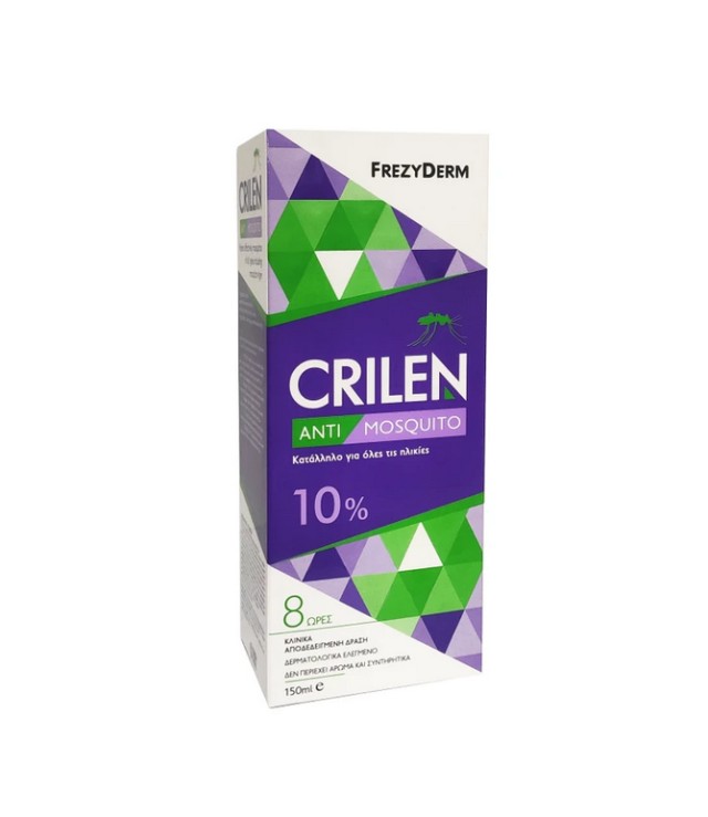 Frezyderm Crilen Anti-Mosquito 10% Γαλάκτωμα για Προστασία από Κουνούπια, 150ml