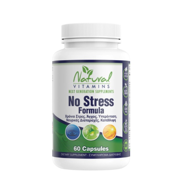 Natural Vitamins No Stress Formula, 60caps