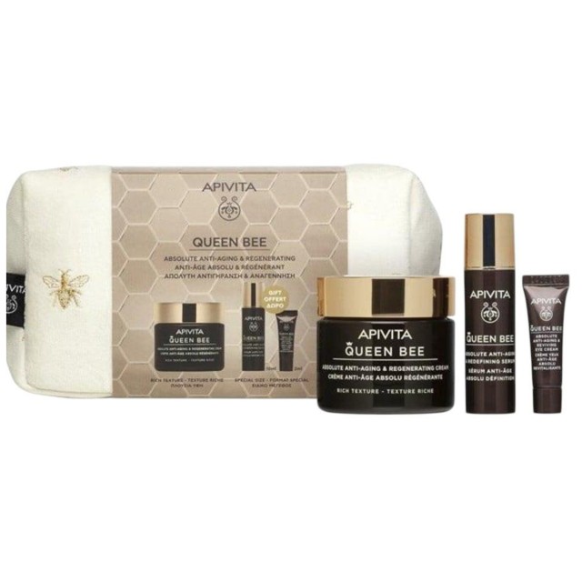 Apivita Set Queen Bee Κρέμα Αντιγήρανσης Πλούσιας Υφής
