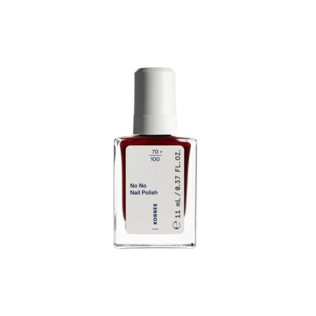 Korres No No Gloss Βερνίκι Νυχιών Μακράς Διαρκείας 57 Wine Red 11ml