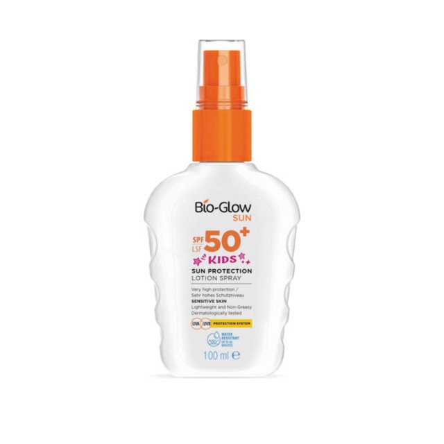 BioGlow SPF50+ Αδιάβροχο Παιδικό Αντηλιακό Spray για Πρόσωπο & Σώμα 100ml