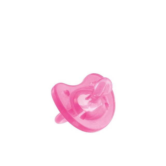 Chicco Πιπίλα Όλο Σιλικόνη Ροζ 0-6Μ +