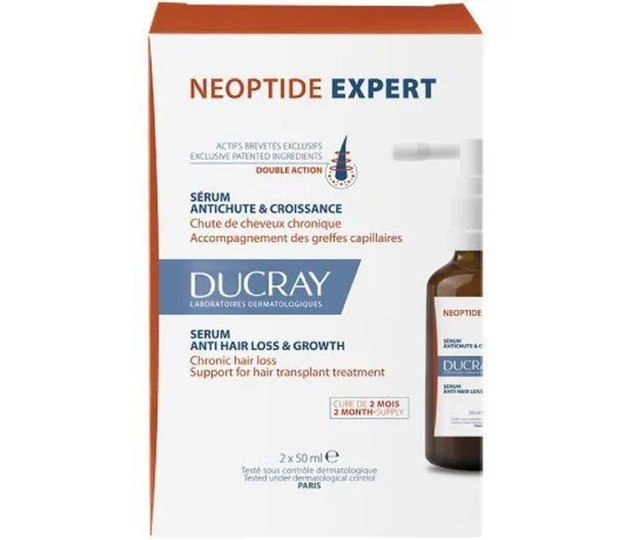 Ducray Neoptide Expert Ορός Κατά της Τριχόπτωσης για Άνδρες & Γυναίκες 2x50 ml