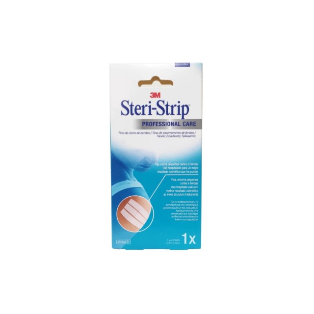 3M Steri-Strip Professional Care 6mm X 10cm 1x10strips (Αυτοκόλλητες Ταινίες Σύγκλεισης Δέρματος