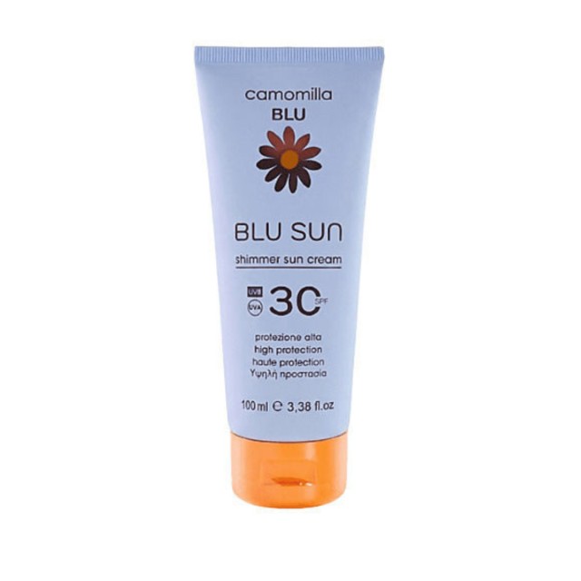 Camomilla BLU Blu Sun Shimmer Αντηλιακή Κρέμα για το Σώμα SPF30 100ml