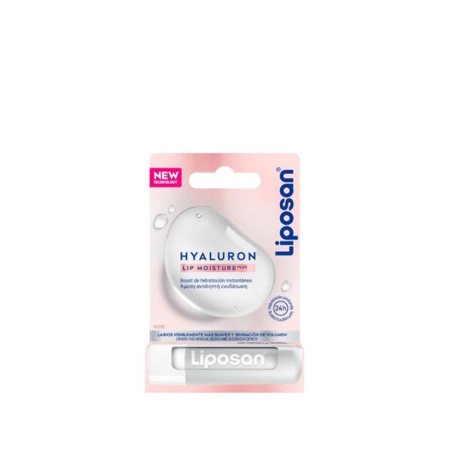 Liposan Hyaluron Lip Moisture Plus Rose Για Ενυδατωμένα & Σαρκώδη Χείλη 5,2g