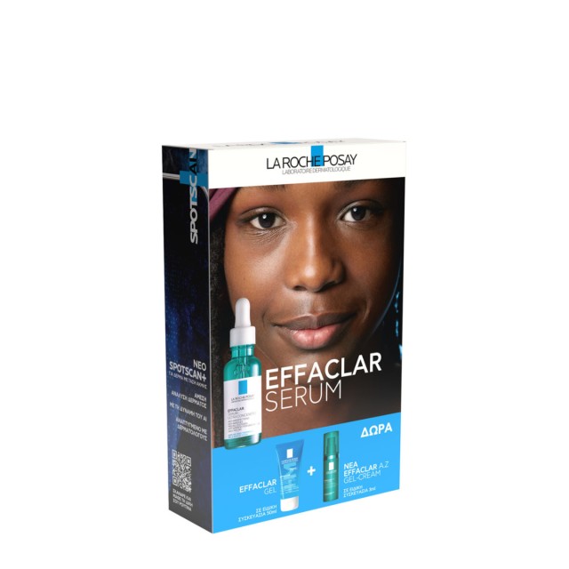 La Roche Posay Promo Effaclar Serum Ορός κατά των Eπίμονων Aτελειών, 30ml, Δώρο Effaclar Gel, 50ml & Effaclar A.Z Gel-Cream, 3ml