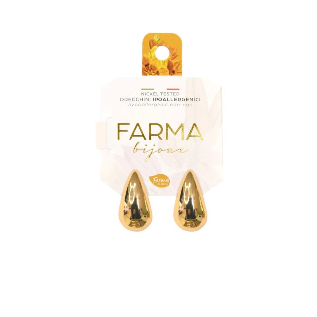 Farma Bijoux Σκουλαρίκια Σταγόνες Επιχρυσωμένες 20,0mm