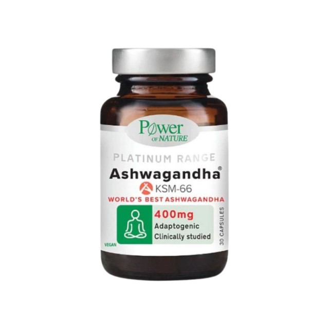 Power Of Nature Platinum Range Ashwagandha 400mg 30 κάψουλες Energy