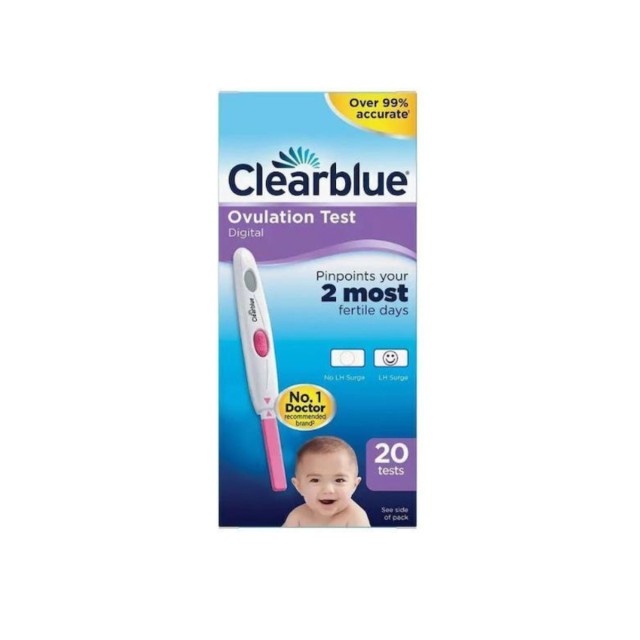 Clearblue Digital Ovulation Ψηφιακό Τεστ Ωορρηξίας 20τμχ