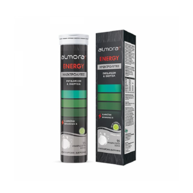 Elpen Almora Plus Energy για Ενυδάτωση & Ενέργεια Γεύση Λεμόνι 25 eff tabs