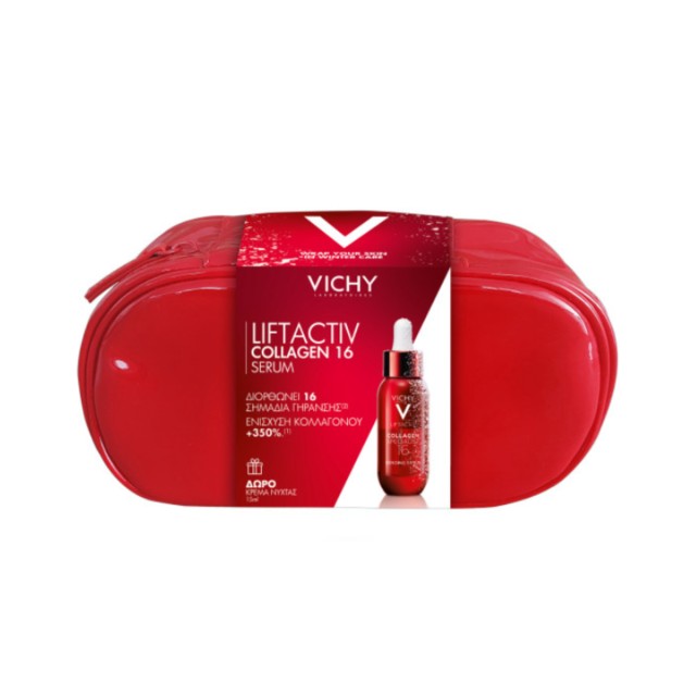 Vichy Promo Liftactiv Collagen Specialist 16 Serum Ορός, 30ml & Δώρο Liftactiv Collagen Specialist Night Κρέμα Νύχτας, 15ml & Νεσεσέρ