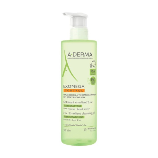 A-Derma Exomega για Ατοπικό Δέρμα 500ml με Αντλία