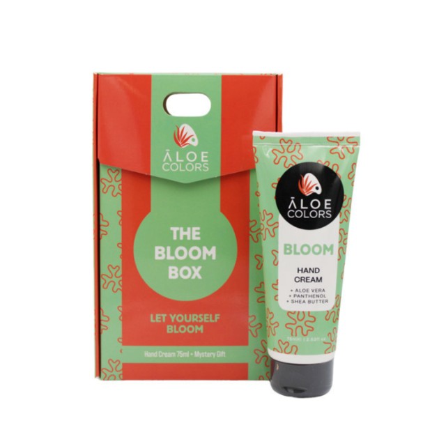 Aloe Colors Xmas Promo The Bloom Box με Bloom Hand Cream Ενυδατική Κρέμα Χεριών 75ml & Mystery Gift 1τεμ