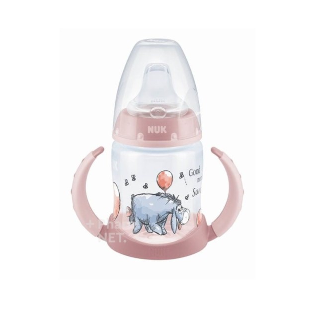 Nuk Εκπαιδευτικό Μπιμπερό με Λαβές First Choice με Δείκτη Ελέγχου Θερμοκρασίας 6m+ Pink 150ml