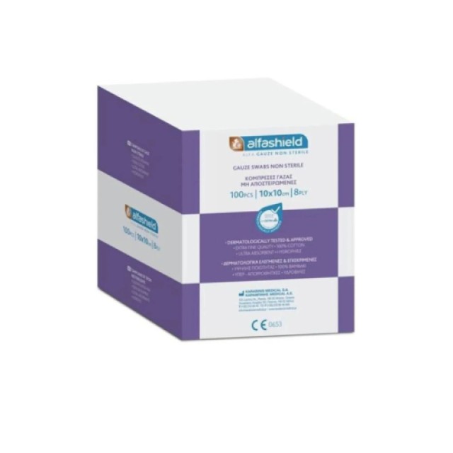 Asepta Μη Αποστειρωμένες Γάζες 10x10cm 100τμχ