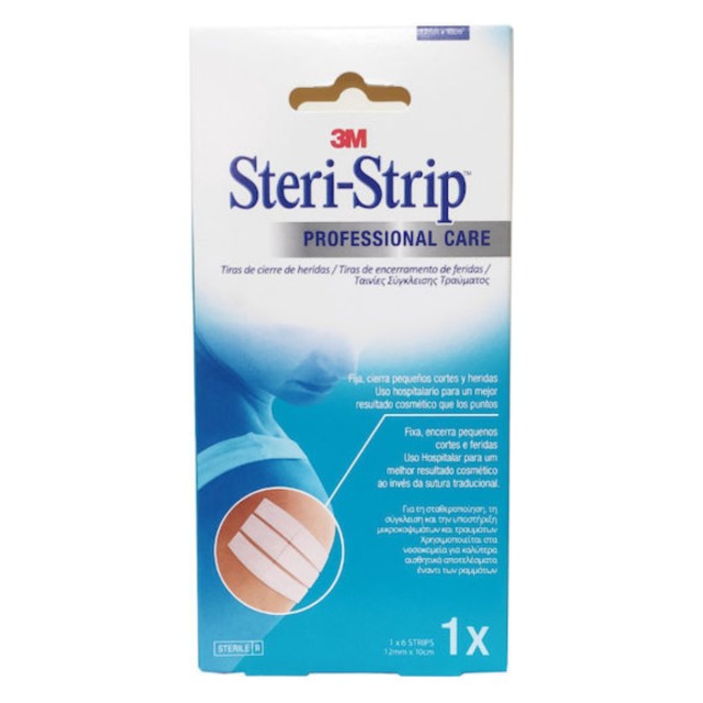 3M Steri Strip Professional Care Ταινίες Σύγκλισης Δέρματος 6mm x 10cm 1546I 10 strips