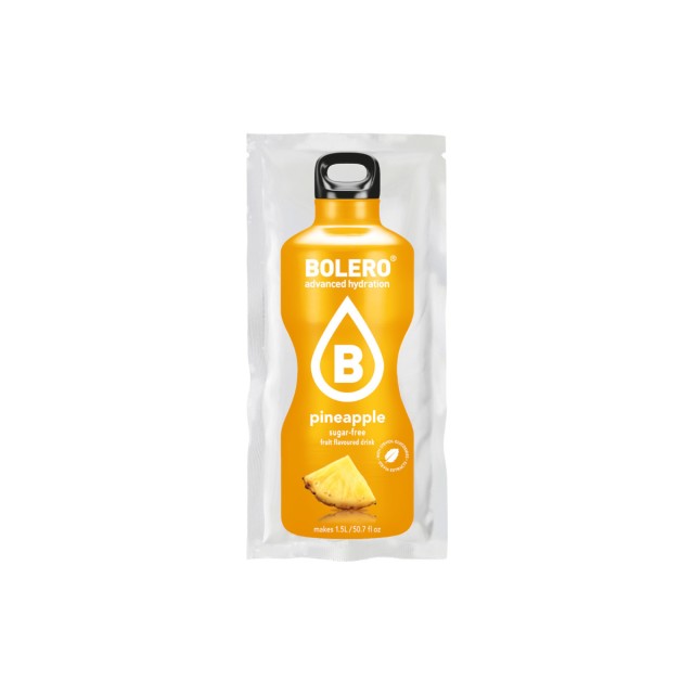Bolero Χυμός σε Σκόνη 1.5L σε Νερό Ανανά Χωρίς Ζάχαρη 9gr
