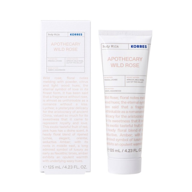 Korres Wild Rose Body Milk Γαλάκτωμα Σώματος Άγριο Τριαντάφυλλο,125ml