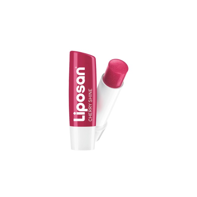 Liposan Fruity Shine Lip Balm SPF10 για Σκασμένα Χείλη Cherry Shine 4.8gr