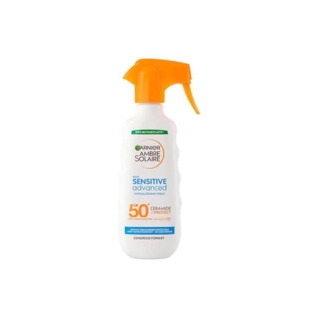 Garnier Ambre Solaire Sensitive Advanced Ceramide Protect Hypoallergenic Αντηλιακή Κρέμα για το Σώμα SPF50