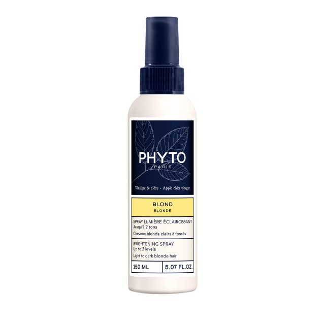 Phyto Blond Brightening Spray Up to 2 Levels Λάμψης Ανοιχτόχρωμα Έως Σκούρα Ξανθά Μαλλιά, 150ml