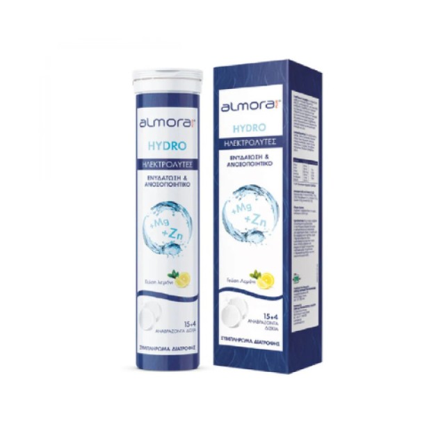 Almora Plus Hydro Electrolytes με Γεύση Λεμόνι 20 Αναβράζοντα Δισκία