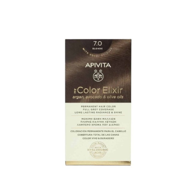 Apivita Βαφή Μαλλιών Μy Color Elixir 7.0 Ξανθο