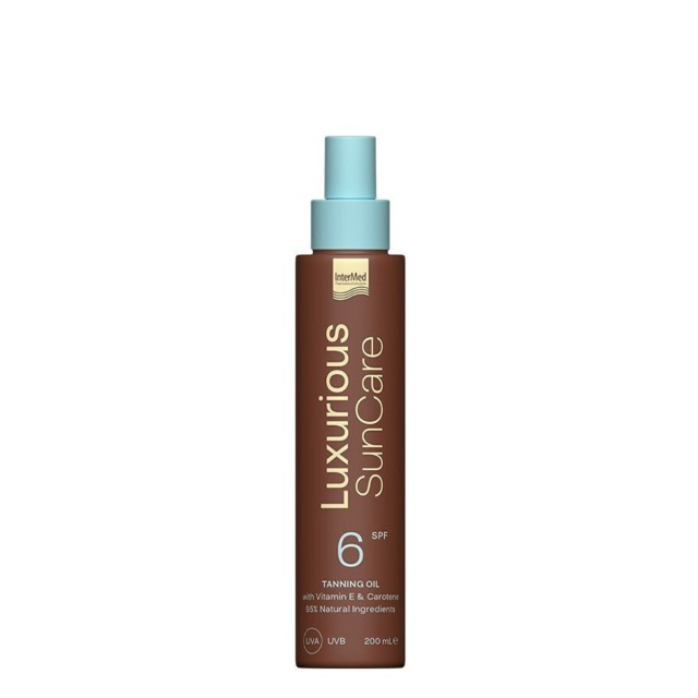 Luxurious Sun Care Tanning Oil Spf6 Ξηρό Λάδι Για Γρήγορο & Έντονο Μαύρισμα 200m