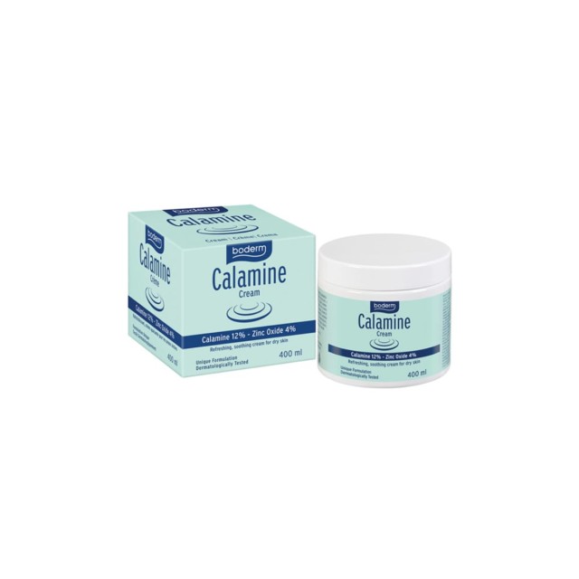 Boderm Calamine Cream Καταπραϋντική Κρέμα για Ξηρές Επιδερμίδες, 400ml