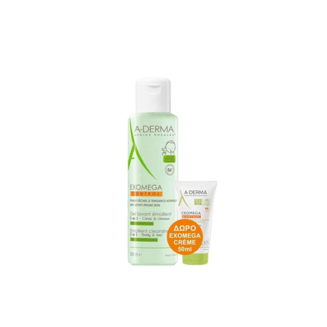 A-Derma Exomega Control Σετ Περιποίησης 2τμχ