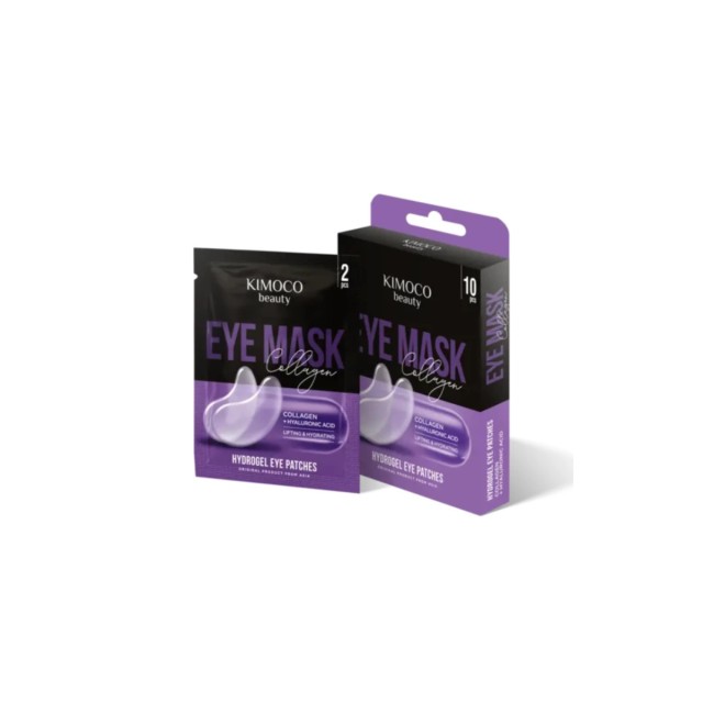 Kimoco Patches Ματιών για Σύσφιξη  Ενυδάτωση Λείανση  Αντιγήρανση 10τμχ