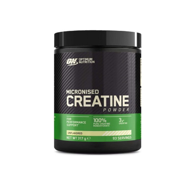 Optimum Nutrition Micronised Creatine Μικρονισμένη Μονοϋδρική Κρεατίνη Unflavoured 317gr