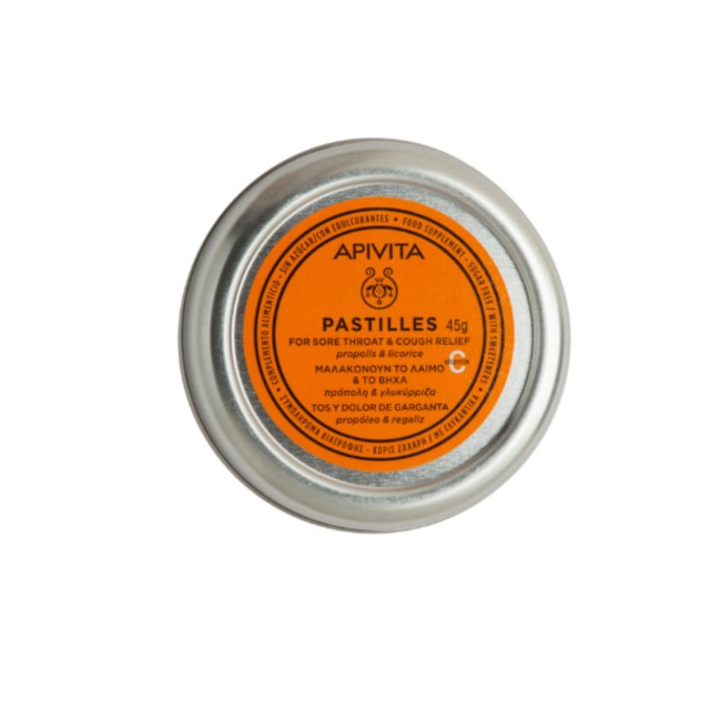 Apivita Παστίλιες Με Πρόπολη & Γλυκόριζα 45g