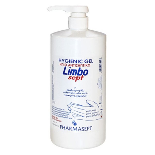 Pharmasept Hygienic Gel Limbosept Ήπιο Αντισηπτικό Gel με Yψηλή Περιεκτικότητα Αλκοολών (70°), 1lt