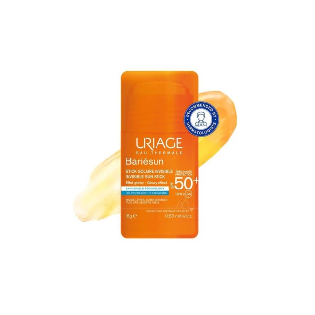 Uriage Bariésun Invisible Αντηλιακό Stick Προσώπου & Σώματος SPF50+ 18gr