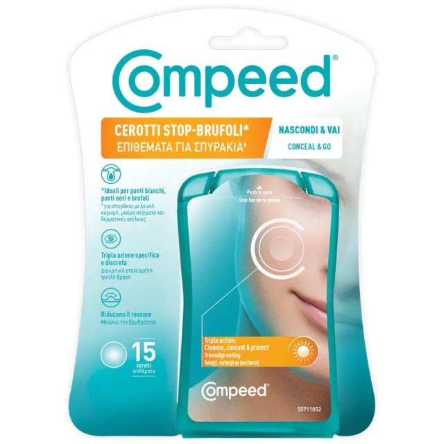 Compeed Conceal & Go Επιθέματα για Σπυράκια 15τεμ
